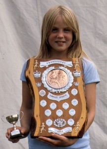 Girl's sports winner, 1977 Village Silver Jubillee games.