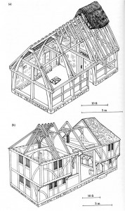 Medieval Hall House - construction plans.