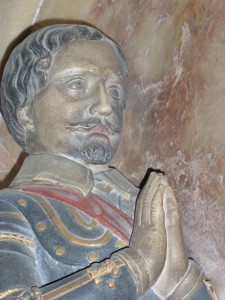 Sir John Fortescue, statue in Mursley church