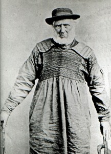 Thomas Pitkin wearing a smock