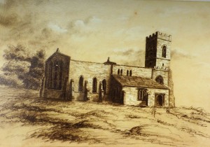 Swanbourne Church before restoration in 1863