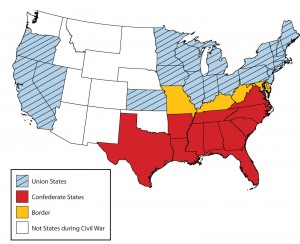 American Civil War map