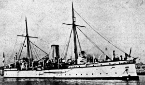 The paddle-steamer frigate HMS Barracouta 