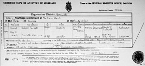 William Gurnett marriage certificate
