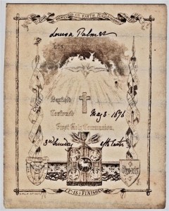 Confirmation certificate of Louise Palmer
