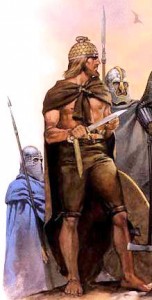 Mercian warrior with a seax.