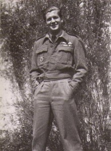 Tony Bartley wearing RAF uniform