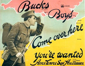 Bucks recruitment poster of 1914